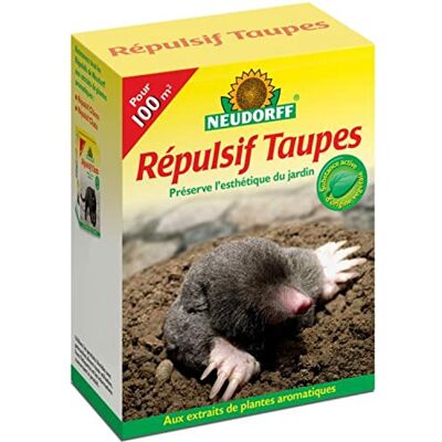 Neudorff Répulsif Taupes 200 g Préserve l’esthétique du jardin - Publicité Neudorff Répulsif Taupes 200 g Préserve l’esthétique du jardin - Publicité