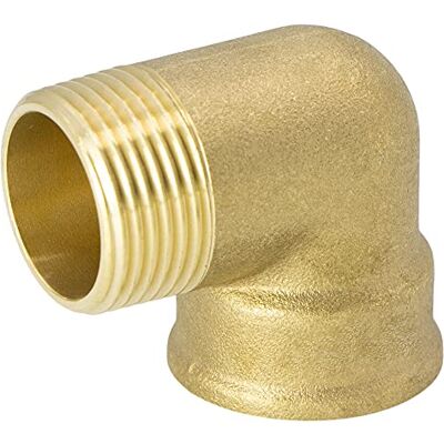 VARIOSAN Angle 90° 15167, 1 1/4" IG/AG, laiton, adapté à l’eau potable - Publicité VARIOSAN Angle 90° 15167, 1 1/4" IG/AG, laiton, adapté à l’eau potable - Publicité