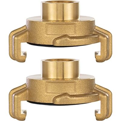 POPPSTAR Lot de 2 raccords rapides en laiton 3/8 pouces filetage intérieur (raccord fileté 3/8 pouces) - Publicité POPPSTAR Lot de 2 raccords rapides en laiton 3/8 pouces filetage intérieur (raccord fileté 3/8 pouces) - Publicité