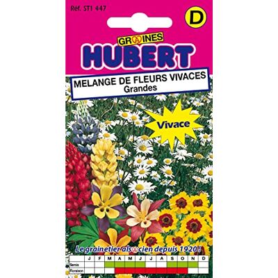 GRAINES HUBERT SEMENCES & ENGRAIS Mairol Mélange de Graines de Fleurs Vivaces "Grandes" 1 gramme - Publicité GRAINES HUBERT SEMENCES & ENGRAIS Mairol Mélange de Graines de Fleurs Vivaces "Grandes" 1 gramme - Publicité
