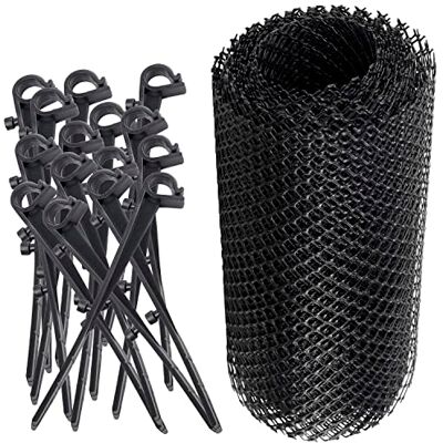 AERZETIX C59761 Filet maille de protection pour chéneau 6m x 18 cm + 15 crochets 30x160 mm feuilles grille oiseau toiture gouttière tuiles en plastique couleur noir - Publicité AERZETIX C59761 Filet maille de protection pour chéneau 6m x 18 cm + 15 crochets 30x160 mm feuilles grille oiseau toiture gouttière tuiles en plastique couleur noir - Publicité