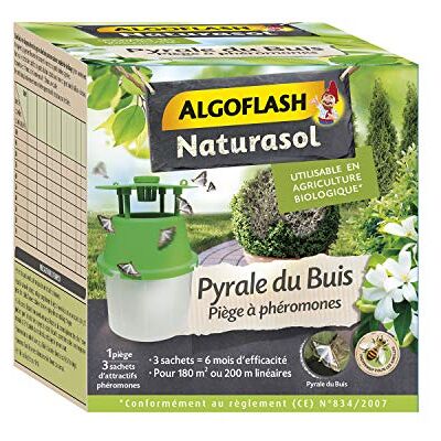Algoflash NATURASOL Pyrale du Buis, PiÚge à Phéromones, Prêt à l'emploi, 3 capsules de phéromones, BIOPIBUI - Publicité Algoflash NATURASOL Pyrale du Buis, PiÚge à Phéromones, Prêt à l'emploi, 3 capsules de phéromones, BIOPIBUI - Publicité