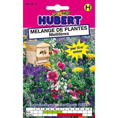 GRAINES HUBERT SEMENCES & ENGRAIS Mairol Mélange de Graines de Fleurs Méllifères Pour 10 m² 12 grammes - Publicité GRAINES HUBERT SEMENCES & ENGRAIS Mairol Mélange de Graines de Fleurs Méllifères Pour 10 m² 12 grammes - Publicité
