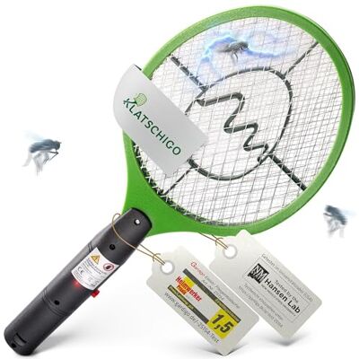 Gardigo Raquette électrique Anti moustiques, Anti-Insectes, Tue Mouches et Les Insectes Volants testée et certifiée par Université d'État du Nouveau-Mexique - Publicité Gardigo Raquette électrique Anti moustiques, Anti-Insectes, Tue Mouches et Les Insectes Volants testée et certifiée par Université d'État du Nouveau-Mexique - Publicité