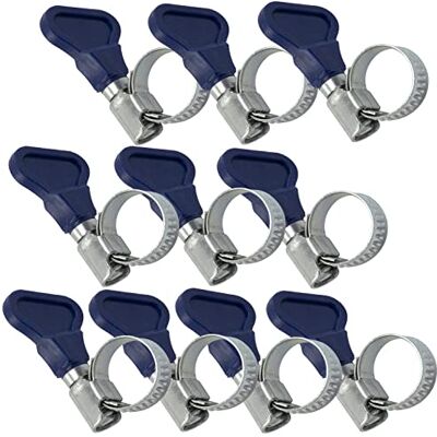 AERZETIX Lot de 10 Colliers de Serrage à Main 25-40 mm Largeur de la Bande 9 mm en Acier Couleur Argent pour Tuyau Souple Semi-Souples d'Eau Piscine Bassin - Publicité AERZETIX Lot de 10 Colliers de Serrage à Main 25-40 mm Largeur de la Bande 9 mm en Acier Couleur Argent pour Tuyau Souple Semi-Souples d'Eau Piscine Bassin - Publicité