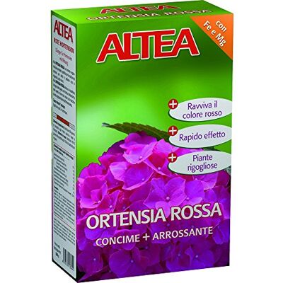 ALTEA Hortensia Rouge engrais pour hortensias avec arrossante Lot de 500 grammes - Publicité ALTEA Hortensia Rouge engrais pour hortensias avec arrossante Lot de 500 grammes - Publicité