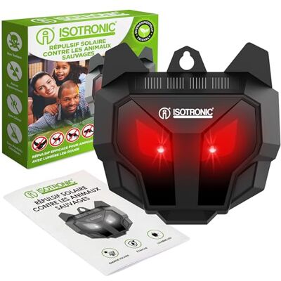 ISOTRONIC Répulsif Solaire LED Rouge ratons laveurs sangliers Jardin (1) - Publicité ISOTRONIC Répulsif Solaire LED Rouge ratons laveurs sangliers Jardin (1) - Publicité