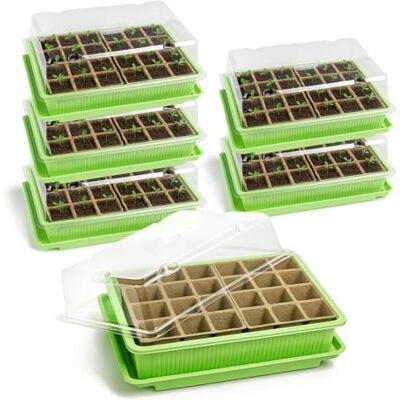 com-four ® 6X Serre d'intérieur pour semis, kit de Culture pour 144 Plantes - Publicité com-four ® 6X Serre d'intérieur pour semis, kit de Culture pour 144 Plantes - Publicité