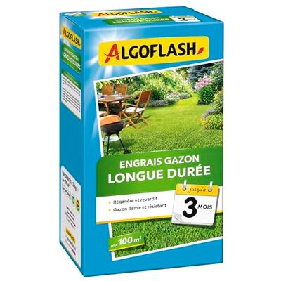 Algoflash Engrais Gazon, Longue Durée 3 mois 3 kg - Publicité Algoflash Engrais Gazon, Longue Durée 3 mois 3 kg - Publicité