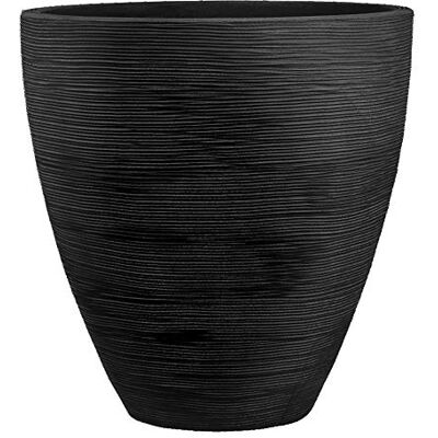 Dehner Vase à Plantes Vino, diamètre : 40 cm, Hauteur : 42 cm, en Plastique, Anthracite - Publicité Dehner Vase à Plantes Vino, diamètre : 40 cm, Hauteur : 42 cm, en Plastique, Anthracite - Publicité