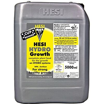 Hesi Hydro Wuchs NPK Engrais Croissance pour l'intérieur 5000 ml liquide - Publicité Hesi Hydro Wuchs NPK Engrais Croissance pour l'intérieur 5000 ml liquide - Publicité
