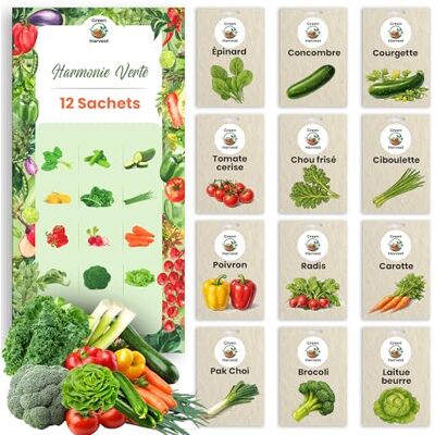 LW TORAF TORAF Kit de Graines de Légumes 12 Variétés – Graine Premium pour Jardin, Balcon et Potager – Tomates, Concombres, Courgettes, Salade, Carottes, Ciboulette – Kit de culture de plantes potagères - Publicité LW TORAF TORAF Kit de Graines de Légumes 12 Variétés – Graine Premium pour Jardin, Balcon et Potager – Tomates, Concombres, Courgettes, Salade, Carottes, Ciboulette – Kit de culture de plantes potagères - Publicité