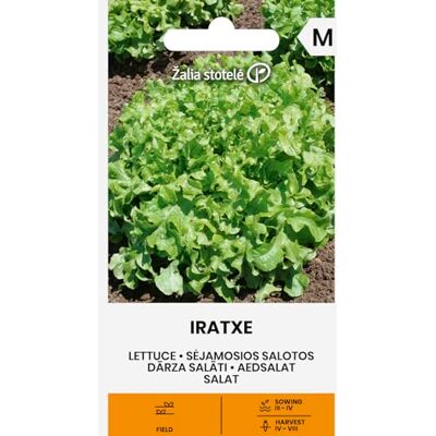 Žalia stotelė Zalia stotele Laitue IRATXE Graines de légumes Laitue Batavia Variété mi-précoce Feuilles vert clair, croquantes et ondulées Pour plein air et pré-culture Graines de laitue 1 sachet - Publicité Žalia stotelė Zalia stotele Laitue IRATXE Graines de légumes Laitue Batavia Variété mi-précoce Feuilles vert clair, croquantes et ondulées Pour plein air et pré-culture Graines de laitue 1 sachet - Publicité