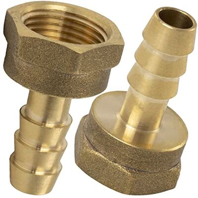 AERZETIX C60606 Lot de 2 Raccords femelles cannelés 3/8" pour tuyau de Ø13 mm filetage interne pour clé 20 mm adaptateur connecteur système circuit d'irrigation arrosage pompe en laiton - Publicité AERZETIX C60606 Lot de 2 Raccords femelles cannelés 3/8" pour tuyau de Ø13 mm filetage interne pour clé 20 mm adaptateur connecteur système circuit d'irrigation arrosage pompe en laiton - Publicité