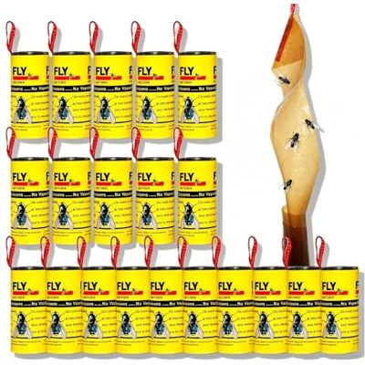 Frutilexia 20 Pièces Anti Moucherons Interieur, Attrape Mouche Collant Papier Tue Mouche, Ruban Mouche Suspendu, Piège à Mouches, Piege Moucheron, Sûr Non Toxique, pour l'intérieur et l'extérieur - Publicité Frutilexia 20 Pièces Anti Moucherons Interieur, Attrape Mouche Collant Papier Tue Mouche, Ruban Mouche Suspendu, Piège à Mouches, Piege Moucheron, Sûr Non Toxique, pour l'intérieur et l'extérieur - Publicité