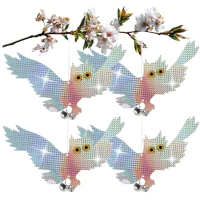 com-four ® 4X leurre Hibou pour éloigner Les Oiseaux, Chouette Artificielle - Publicité com-four ® 4X leurre Hibou pour éloigner Les Oiseaux, Chouette Artificielle - Publicité