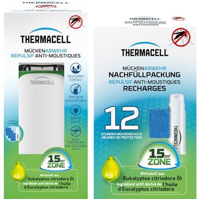 Thermacell Diffuseur Répulsif Anti Moustiques & Moustiques Tigres Extérieur Sans Fil Nomade Zone de Protection 15m² Effet Rapide Inodore Durée 24h 2 Cartouche Gaz + 6 Plaquettes Blanc - Publicité Thermacell Diffuseur Répulsif Anti Moustiques & Moustiques Tigres Extérieur Sans Fil Nomade Zone de Protection 15m² Effet Rapide Inodore Durée 24h 2 Cartouche Gaz + 6 Plaquettes Blanc - Publicité