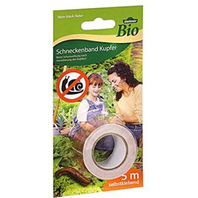 Dehner Bio Ruban Autocollant Anti-limaces et escargots, Longueur 5 m, cuivre - Publicité Dehner Bio Ruban Autocollant Anti-limaces et escargots, Longueur 5 m, cuivre - Publicité