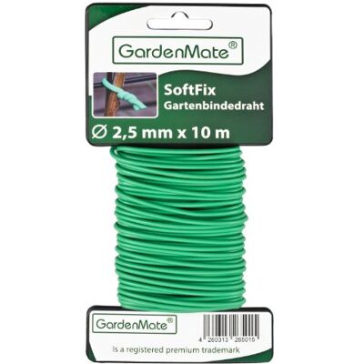 GardenMate Lien de tuteurage 2,5mm x 10m pour Plantes et arbustes Fil d'acier entouré de Caoutchouc - Publicité GardenMate Lien de tuteurage 2,5mm x 10m pour Plantes et arbustes Fil d'acier entouré de Caoutchouc - Publicité
