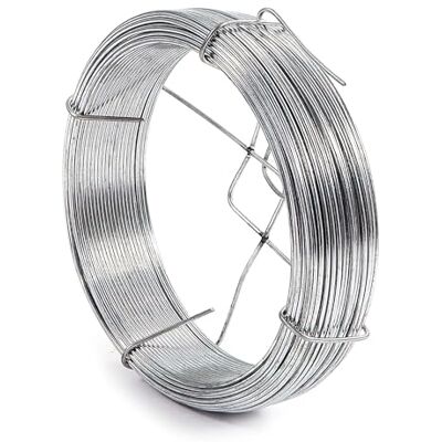 WilTec Rouleau de fil de jardin Ø 1,1mm x 50m Acier galvanisé Support 50m Cravate végétale Fil de tensionGrillage Fil d’attache Support Plantes grimpantes Accessoire Culture Jardinage - Publicité WilTec Rouleau de fil de jardin Ø 1,1mm x 50m Acier galvanisé Support 50m Cravate végétale Fil de tensionGrillage Fil d’attache Support Plantes grimpantes Accessoire Culture Jardinage - Publicité