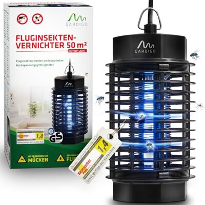 Gardigo ® Lampe UV Anti Insectes Volants Destructeur d'Insectes Électrique Portée 50m² Lampe Anti-Moustiques Répulsif Anti Insectes : Mouches, Moustiques, Moucherons, Moustiques Tigres - Publicité Gardigo ® Lampe UV Anti Insectes Volants Destructeur d'Insectes Électrique Portée 50m² Lampe Anti-Moustiques Répulsif Anti Insectes : Mouches, Moustiques, Moucherons, Moustiques Tigres - Publicité