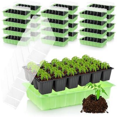 com-four ® Mini Serre d'intérieur avec Couvercle 24x Kit de Culture avec 576 Pots Jardinière pour légumes, Herbes et Fleurs Germination pour Rebord de fenêtre et Balcon (Kit de Culture 2) - Publicité com-four ® Mini Serre d'intérieur avec Couvercle 24x Kit de Culture avec 576 Pots Jardinière pour légumes, Herbes et Fleurs Germination pour Rebord de fenêtre et Balcon (Kit de Culture 2) - Publicité