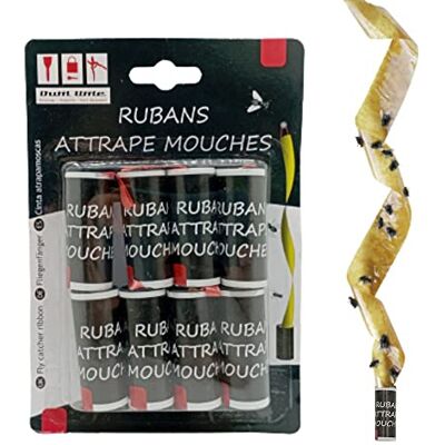 JOJA Maelsa® 8 Rubans Attrape Mouche/Guirlande Anti Mouches Anti Insectes Volant Papier Tue Mouche intérieur et extérieur Contre Mouches, moustiques et Autres Insectes Volants - Publicité JOJA Maelsa® 8 Rubans Attrape Mouche/Guirlande Anti Mouches Anti Insectes Volant Papier Tue Mouche intérieur et extérieur Contre Mouches, moustiques et Autres Insectes Volants - Publicité