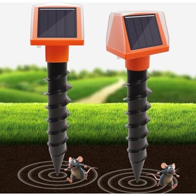 Libershine 2 Pièces Anti Taupe Solaire, Répulsif à Ultrasons Imperméable Repulsif Taupe Répulsif Contre Les Campagnols Convient aux Jardins et aux Pelouses Repousser Efficacement Les Serpents et Les Rongeurs - Publicité Libershine 2 Pièces Anti Taupe Solaire, Répulsif à Ultrasons Imperméable Repulsif Taupe Répulsif Contre Les Campagnols Convient aux Jardins et aux Pelouses Repousser Efficacement Les Serpents et Les Rongeurs - Publicité