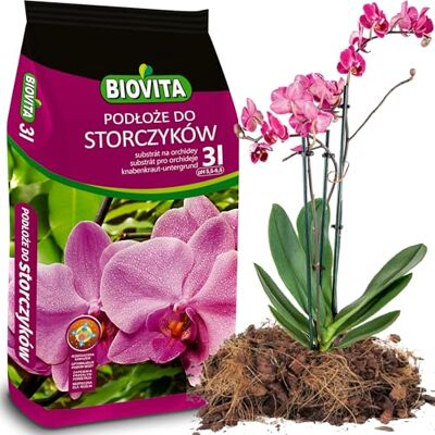 BIOVITA decorative stones & garden minerals Biovita Terreau pour orchidées 3 l d'origine naturelle, avec structure légère et aérée, enrichi en engrais. Publicité BIOVITA decorative stones & garden minerals Biovita Terreau pour orchidées 3 l d'origine naturelle, avec structure légère et aérée, enrichi en engrais. Publicité