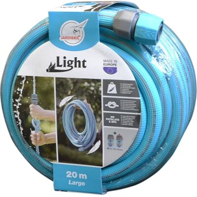 Jardibric Tuyau d’Arrosage Ø 19 mm 20 m Light Anti-Torsion avec Raccord Grand Débit Jardin - Publicité Jardibric Tuyau d’Arrosage Ø 19 mm 20 m Light Anti-Torsion avec Raccord Grand Débit Jardin - Publicité