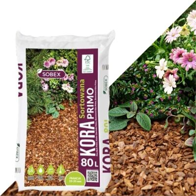 sobex Paillis en écorce en bois pour jardin 10-20 mm/80 l aménagement paysager, surface de jeu, sécurité des fleurs - Publicité sobex Paillis en écorce en bois pour jardin 10-20 mm/80 l aménagement paysager, surface de jeu, sécurité des fleurs - Publicité