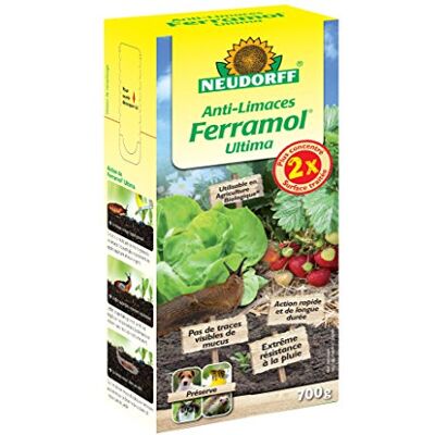 Neudorff Anti-Limaces Ferramol Ultima 700 g Contre les limaces et les escargots sur les légumes, fraises et plantes d’ornement - Publicité Neudorff Anti-Limaces Ferramol Ultima 700 g Contre les limaces et les escargots sur les légumes, fraises et plantes d’ornement - Publicité
