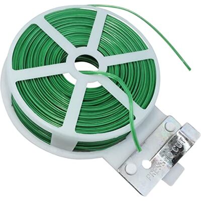 AERZETIX C53639 Rouleau fil de fer souple de jardin 50m x 1.5 mm avec protecteur en plastique fil de fer à torsader flexible bande d'attache ficelles et fils d'attache couleur vert - Publicité AERZETIX C53639 Rouleau fil de fer souple de jardin 50m x 1.5 mm avec protecteur en plastique fil de fer à torsader flexible bande d'attache ficelles et fils d'attache couleur vert - Publicité