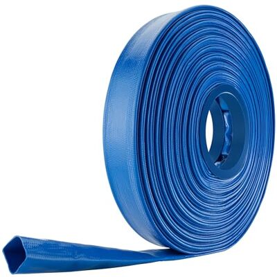 POPPSTAR Tuyau Plat en PVC 40m, Ø 38mm (1 1/2 pouce), Pression 7 bar, Tuyau de Construction, Bleu - Publicité POPPSTAR Tuyau Plat en PVC 40m, Ø 38mm (1 1/2 pouce), Pression 7 bar, Tuyau de Construction, Bleu - Publicité