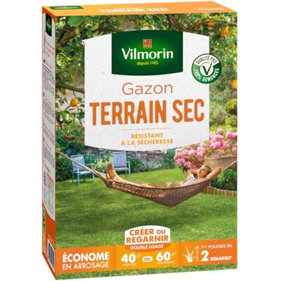 Graines de Gazon pour Terrain Sec Vilmorin 1kg - Publicité Graines de Gazon pour Terrain Sec Vilmorin 1kg - Publicité