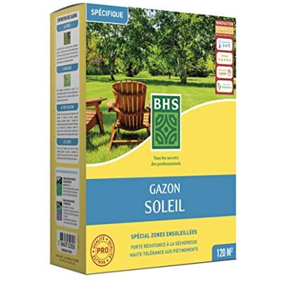 BHS Gazon Soleil - Gazon Résistant à la Sécheresse - Publicité BHS Gazon Soleil - Gazon Résistant à la Sécheresse - Publicité
