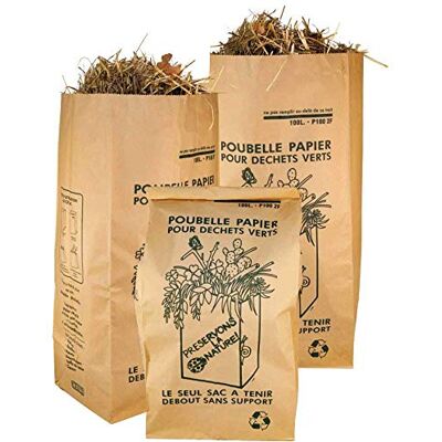 Materiel-pro Toutes Taille quantité Sacs de Jardin XXL Sac déchet Jardin, Sac déchets végétaux en Papier Sac à déchet Vert de Jardin Sac déchet Papier Sac végétaux Jardin Sacs Poubelle (5, 120L) - Publicité Materiel-pro Toutes Taille quantité Sacs de Jardin XXL Sac déchet Jardin, Sac déchets végétaux en Papier Sac à déchet Vert de Jardin Sac déchet Papier Sac végétaux Jardin Sacs Poubelle (5, 120L) - Publicité