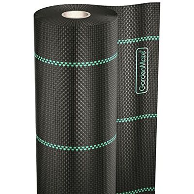 GardenMate Rouleau Toile Anti-Mauvaises Herbes, bac à Sable 1x50m = 50m2 résistante aux UV - Publicité GardenMate Rouleau Toile Anti-Mauvaises Herbes, bac à Sable 1x50m = 50m2 résistante aux UV - Publicité