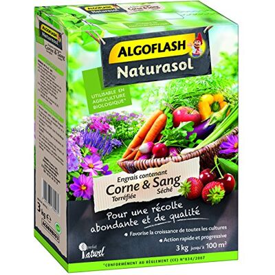 ALGOFLASH NATURASOL - Engrais Cornée Torréfiée & Sang Séché - 3kg - Publicité ALGOFLASH NATURASOL - Engrais Cornée Torréfiée & Sang Séché - 3kg - Publicité