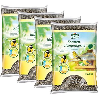 Dehner Natura Lot de 4 Paquets de graines de Tournesol 2,5 kg - Publicité Dehner Natura Lot de 4 Paquets de graines de Tournesol 2,5 kg - Publicité