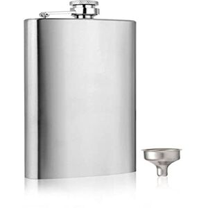 Gmjay Flacon de Hanche Portable en Acier Inoxydable, Flacon à Boire Étanche avec Entonnoir pour Alcool de Vin Whisky Rhum Scotch Vodka,18Oz - Publicité Gmjay Flacon de Hanche Portable en Acier Inoxydable, Flacon à Boire Étanche avec Entonnoir pour Alcool de Vin Whisky Rhum Scotch Vodka,18Oz - Publicité