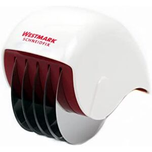 Westmark Hachoir à Fines Herbes /Rouleau de Coupe, avec 5 Roues de Coupe affûtées, longueur : 15 cm, acier inoxydable/plastique, blanc/rouge, 10682260 - Publicité Westmark Hachoir à Fines Herbes /Rouleau de Coupe, avec 5 Roues de Coupe affûtées, longueur : 15 cm, acier inoxydable/plastique, blanc/rouge, 10682260 - Publicité
