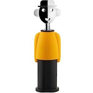 Alessi Alessandro M. AM23 YB Tire-Bouchon Design, en Résine Thermoplastique et Zamak Chromé, Jaune et Noir - Publicité Alessi Alessandro M. AM23 YB Tire-Bouchon Design, en Résine Thermoplastique et Zamak Chromé, Jaune et Noir - Publicité