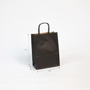 Clairefontaine 395612C Un Paquet De 25 Sacs Cadeaux Kraft 16x8x21cm 100g Couleur : Noir Poignées Torsadées Idéal Pour : Emballage Cadeaux, Secteur Alimentaire, Sac Kraft Basique - Publicité Clairefontaine 395612C Un Paquet De 25 Sacs Cadeaux Kraft 16x8x21cm 100g Couleur : Noir Poignées Torsadées Idéal Pour : Emballage Cadeaux, Secteur Alimentaire, Sac Kraft Basique - Publicité