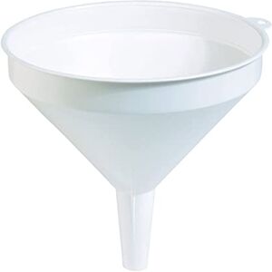 HELGUEFER Entonnoir en plastique blanc avec languette et anneau de suspension pour cuisine, atelier et liquides Résistant et réutilisable 12 cm - Publicité HELGUEFER Entonnoir en plastique blanc avec languette et anneau de suspension pour cuisine, atelier et liquides Résistant et réutilisable 12 cm - Publicité
