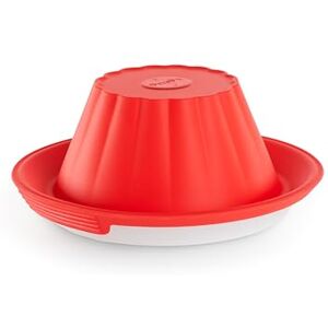 Lékué Moule à pudding de silicone avec assiette céramique - Publicité Lékué Moule à pudding de silicone avec assiette céramique - Publicité