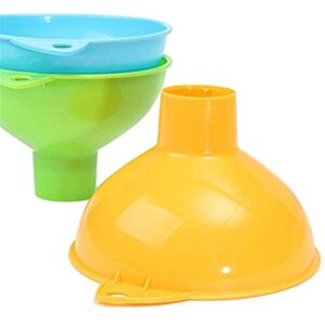 Aokshen 2 pièces entonnoir ménager en plastique large bouche vin grand outil de remplissage mise en conserve huile liquide confiture d'eau ménage essence maison cuisine Barware - Publicité Aokshen 2 pièces entonnoir ménager en plastique large bouche vin grand outil de remplissage mise en conserve huile liquide confiture d'eau ménage essence maison cuisine Barware - Publicité
