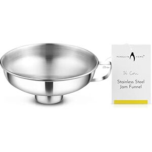 Penguin Home Entonnoir à confiture de 14 cm avec large goulot Entonnoir en acier inoxydable facile à remplir pour poêle à maslin, poêle à confiture, conserve et bocaux de conservation Entonnoir de - Publicité Penguin Home Entonnoir à confiture de 14 cm avec large goulot Entonnoir en acier inoxydable facile à remplir pour poêle à maslin, poêle à confiture, conserve et bocaux de conservation Entonnoir de - Publicité