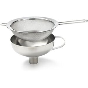 ISI 2714 Entonnoir et Passoire en Acier Inox - Accessoire Cuisine pour Bouteilles - Publicité ISI 2714 Entonnoir et Passoire en Acier Inox - Accessoire Cuisine pour Bouteilles - Publicité
