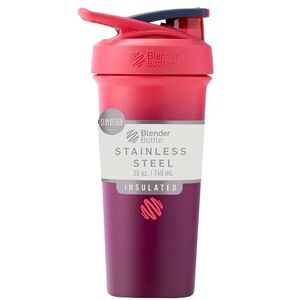 BlenderBottle Strada Sleek Shaker Cup Gourde Metal Bouteille d'eau isotherme en acier inoxydable avec fouet métallique, 750 ml, orange sangria - Publicité BlenderBottle Strada Sleek Shaker Cup Gourde Metal Bouteille d'eau isotherme en acier inoxydable avec fouet métallique, 750 ml, orange sangria - Publicité